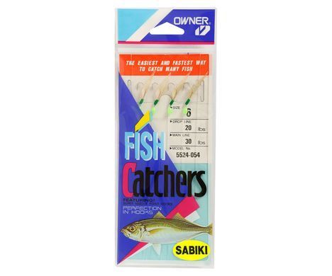 Морcька оснастка "OWNER" 5524-054 Sabiki Silver Rainbow №06 4 hooks