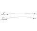 CARP PRO Готовий повідок 15см Sinking Braid 25 lb x8 PTFE Curved Shank №8 (2шт)