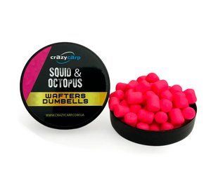 Вафтерс Crazy Carp Wafters Dumbbells Squid & Octopus (кальмар та восьминіг) 8x10мм