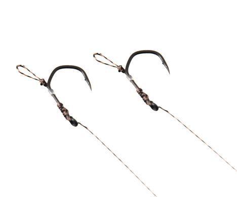CARP PRO Готовий повідок 15см Sinking Braid 25 lb x8 PTFE Wide Gape Сapture №4 (2шт)