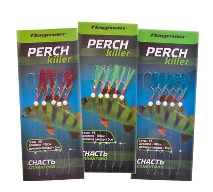 Снасть спiнiнгова Perch Killer з пелюстком 100cm blue