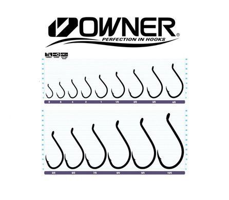 Гачки Owner Cut SSW 5111 Black Chrome №10/0