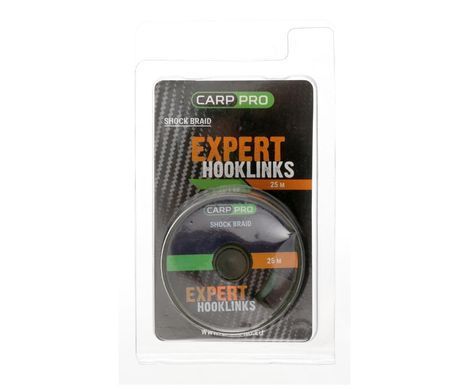 CARP PRO Шок лiдер 45LB колiр зелений 25 м, CP3625-045