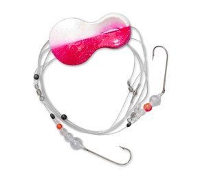 Готове оснащення Zebco Z-Sea Flatty Teaser Inline Rig №1 0.7/0.4мм 90/25см 30г Pearlwhite/Pink