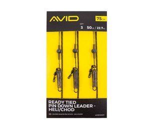 Готове оснащення Avid Carp Ready Tied Pin Down Leader Heli/Chod