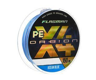 Шнур Flagman Orbion PE X-4 150m 0.08mm Ocean Blue
