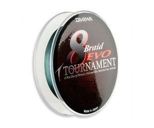Шнур Daiwa Tournament 8xBraid EVO Dark Green 135м 0.12мм