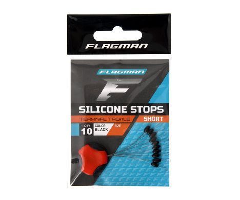 FLAGMAN Стопор для волосiнi короткий SILICON SHORT STOPS L 10шт