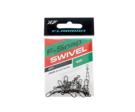 Вертлюг з застібкою американка Flagman Swivel-F Snap #10