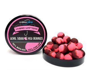 Вафтерс Crazy Carp Hybrid Wafters Devil Squid & Red Berry (диявольський кальмар та червона ягода) - 12 мм