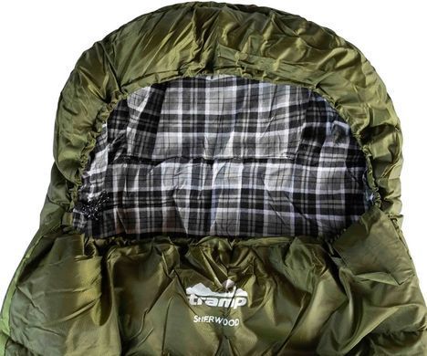 Спальний мішок Tramp Sherwood Regular левый dark-olive/grey 220/80