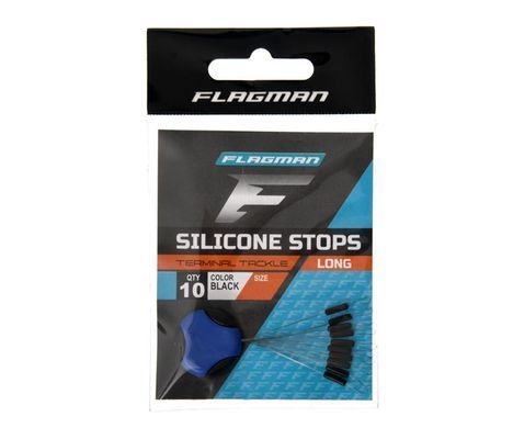 FLAGMAN Стопор для волосiнi довгий SILICON LONG STOPS L 10шт