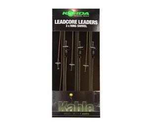 Лідери готові Korda Leadcore leader Ring Swivel Weed/Silt 3 шт