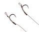 Готовий повідець Carp Pro Wide Gape In-Turned Ready Rig 15см Sinking Braid 25 lb x8 PTFE №8