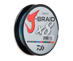 Шнур Daiwa J-Braid x8 Multicolor 300м 0.16мм