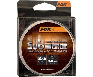 Шнур Fox Submerge Sinking Braided Mainline Dark Camo 0.30мм