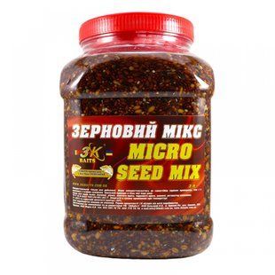 Прикорм 3KBaits &laquo;Зерновий МІКС Micro Seed Mix&raquo; (натуральний) банка 3л, 3к02300