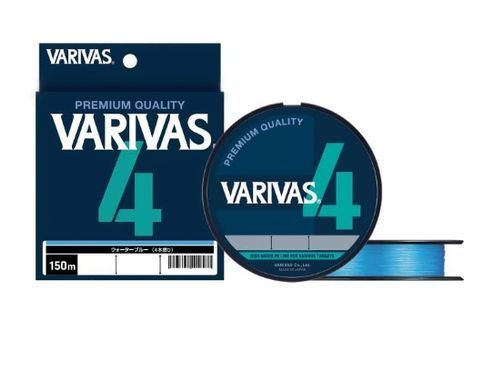 Шнур Varivas PE Line X4 Water Blue 150m 4.53kg 0.128mm #0.6