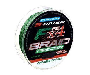 Шнур Flagman S-River Feeder Braid X4 100м 0.14мм