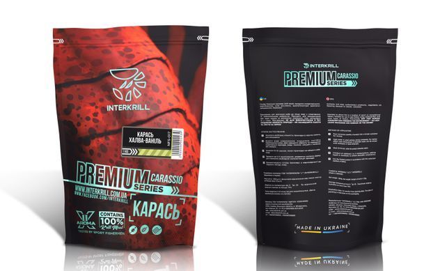 Принада INTERKRILL PREMIUM SERIES Карась-Халва-Ваніль 1кг
