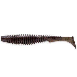 U-Shad 4" (8шт), #050 - Green Pumpkin Brown/Red & Purple