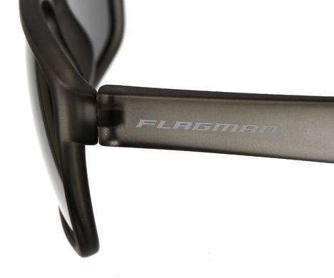 Match competition floating glasses grey frame and lense -middle grey