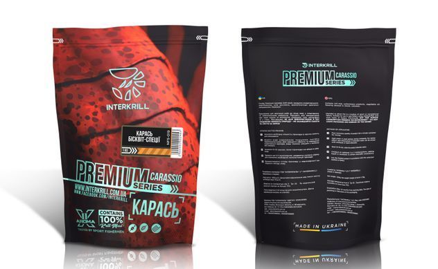 Принада INTERKRILL PREMIUM SERIES Карась-Бісквіт-Спеції 1кг