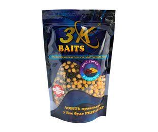 Прикормка 3KBaits Зерновий Мікс Горох з коноплею 0.4кг