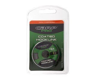 Поводковий матеріал в оболочке Carp Pro Brown Coated 15 lb 7 м