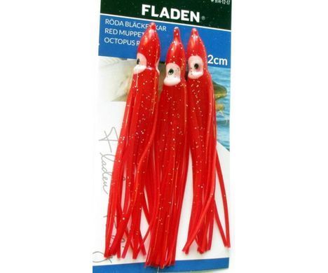 Оснащення морське Fladen Octopus Red Fluo 9см