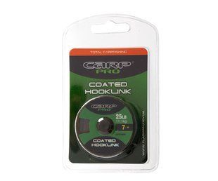 Поводковий матеріал в оболочке Carp Pro Brown Coated 25 lb 7 м
