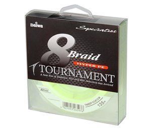 Шнур Daiwa Tournament 8xBraid Chartreuse 135м 0.16мм