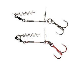 Готове оснащення Savage Gear Carbon49 Corkscrew Stinger #2/0 31кг 2шт New