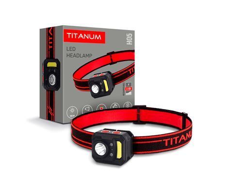 Налобний світлодіодний ліхтар Titanum TLF-H05 250Lm 6500K