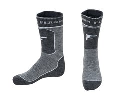 Шкарпетки термотреккинговые Flagman Extra Heat Merino Wool Higth Grey 44-45 L