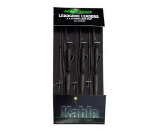 KORDA Лідери готові Leadcore Leader-Hybrid Lead Clip QC Swivel Weed