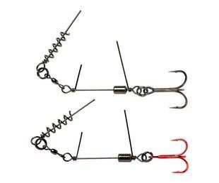 Готове оснащення Savage Gear SS Corkscrew Stinger 3G 1x #2/0 35кг Red + Black Nickel 2шт