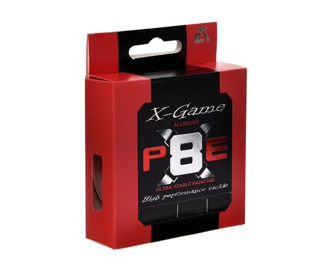 Шнур Azura X-Game PE X-8 #0.6 - 0.128mm 10lb - 4.5kg color-Fiery Red
