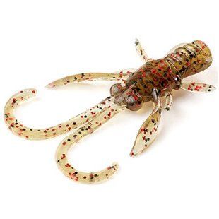 Силікон FishUp Baffi Fly 1.5" (10шт), #045 - Green Pumpkin/Red & Black