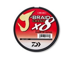 Шнур Daiwa J-Braid Grand x8 Light Grey 135м 0.06мм