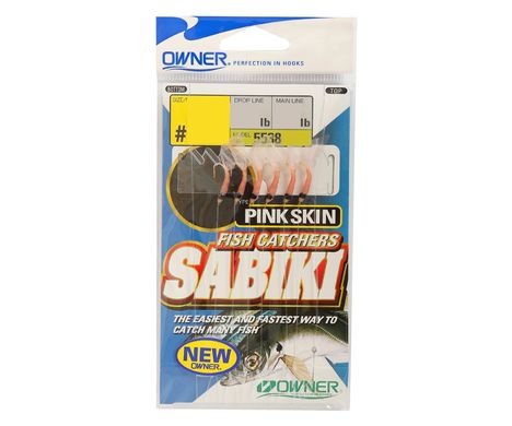 Морське оснащення Owner 5538 Sabiki Shrimp Skin №14, 6 крючков